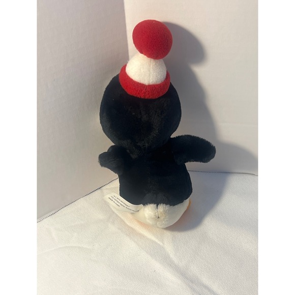 Chilly Willy Penguin Plush Toy Red Striped Hat Warner Bros Cartoon Collectible - Picture 2 of 5